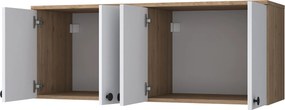 Ντουλάπι Καρυδί / Λευκό BRALU 120x42.5x46.8