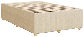 ΚΡΕΒΑΤΙ BOXSPRING ΜΕ ΣΤΡΩΜΑ ΚΡΕΜ 120X200 ΕΚ. ΥΦΑΣΜΑΤΙΝΟ 3289742