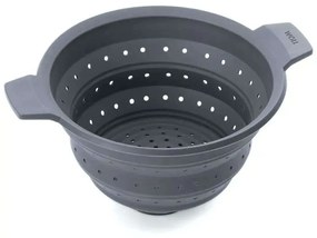 Σουρωτήρι Ατμού Αναδιπλούμενο SI28 28cm Black Woll Silicone