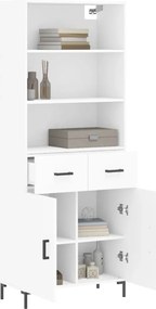 vidaXL Ντουλάπι Λευκό 69,5x34x180 εκ. από Επεξεργασμένο Ξύλο