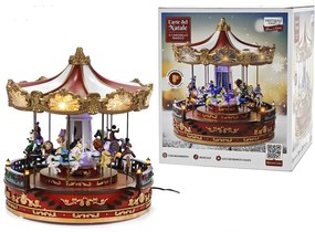 Χριστουγεννιάτικη Καρουζέλ Με Φως, Μουσική Και Κίνηση 34cm