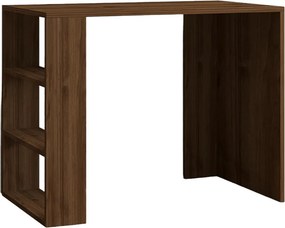 Γραφείο Με Βιβλιοθήκη (90x50x70) A-G Cool 835PUQ3810 Walnut