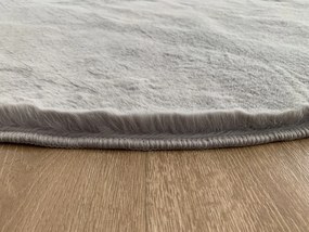 Χαλί Ροτόντα Φ160 Γουνάκι Felicity Silver Grey
