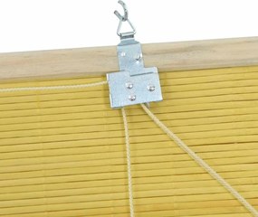 vidaXL Ρόλερ Κίτρινο 110 x 220 cm Μπαμπού