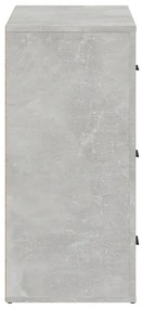 vidaXL Ντουλάπι Γκρι Σκυροδέματος 80x33x70 εκ. Επεξεργασμένο Ξύλο