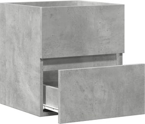vidaXL Ντουλάπι Νιπτήρα Γκρι Σκυροδ. 41x38,5x45 εκ. Επεξεργασμένο Ξύλο