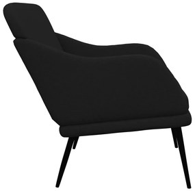 vidaXL Πάγκος Μαύρος 110x76x80 εκ. Υφασμάτινος