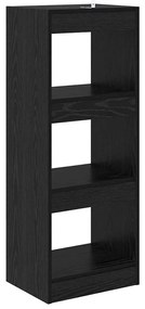 vidaXL Βιβλιοθήκη Μαύρη δρυς 40 x 30 x 103 εκ. Επεξεργασμένο ξύλο