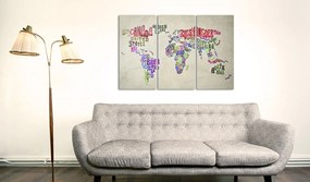 Πίνακας - Colorful countries - triptych 120x80