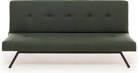 Τριθέσιος Καναπές Κρεβάτι Πράσινο NILUNE 64x180x78