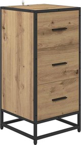 vidaXL Πλαϊνό γραφείο Artisan Oak 35.5 x 35 x76 εκ