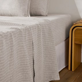 Σεντόνι από προπλυμένο λινό, Linot Rayé