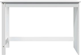 vidaXL Γραφείο Λευκό 112 x 50 x 75 εκ. Στερεό ξύλο πεύκου