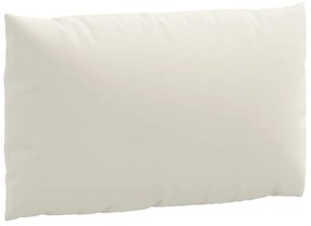 vidaXL Μαξιλάρια Παλέτας 3 τεμ. Κρεμ Μελανζέ Υφασμάτινα