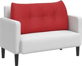 vidaXL Μαξιλάρι Πλάτης Κόκκινο 100 x 24 x 50 εκ ύφασμα