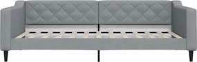 vidaXL Καναπές Κρεβάτι Συρόμενος Αν. Γκρι 100 x 200 εκ. Ύφασμα