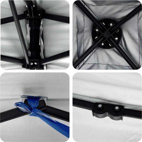 vidaXL Σκηνή Σκίασης 243 x 243 x 251 εκ Μπλε Ύφασμα