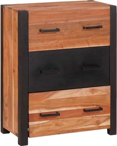 vidaXL Πλαϊνό γραφείο 3 τμχ. Καφέ 165 x 30 x 75 εκ.