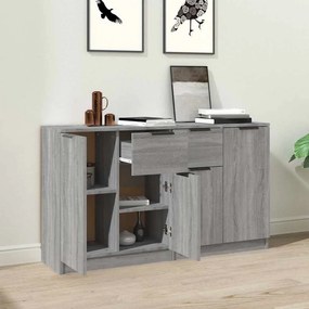 VidaXL Ντουλάπι 2 τεμ. Γκρι Sonoma 60x30x70 εκ. από Επεξεργασμένο Ξύλο