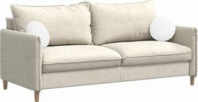 vidaXL Μαξιλάρια καθισμάτων 2 pcs ύφασμα Λευκό Ø30 x 13 εκ