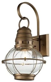 Φανάρι Απλίκα Φωτιστικό Τοίχου 1xE27 IP44 51cm Bridgepoint Elstead Lighting-KL-BRIDGEPOINT-L-NBR-Ορείχαλκος KL-BRIDGEPOINT-L-NBR