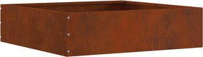 vidaXL Περίγραμμα γκαζόν 6 pcs Σκ rusty 50 x 50 x 13 εκ
