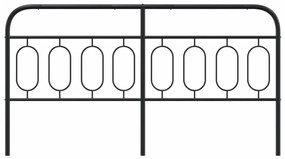 vidaXL Κεφαλάρι Μαύρο 160 εκ. Μεταλλικό