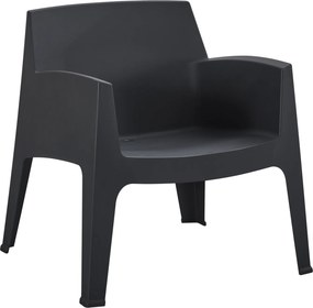 ΠΟΛΥΘΡΟΝΑ ΠΟΛΥΠΡΟΠΥΛΕΝΙΟΥ LOUNGE SLEEK HM6365.02 ΜΑΥΡΟ 62x68x73Υεκ.
