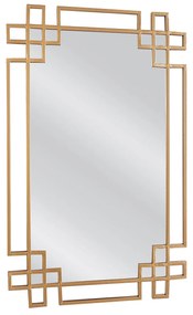 14790032 Καθρέπτης Τοίχου BELEN Χρυσό Μέταλλο/Γυαλί 80x1.5x50cm Μέταλλο/Γυαλί, 1 Τεμάχιο