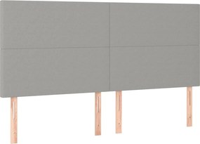 vidaXL Κρεβάτι Boxspring με Στρώμα Αν. Πράσινο 160x200εκ Υφασμάτινο
