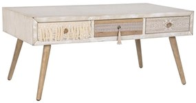 Τραπεζάκι Καφέ DKD Home Decor Έλατο βαμβάκι (110 x 60 x 50 cm)