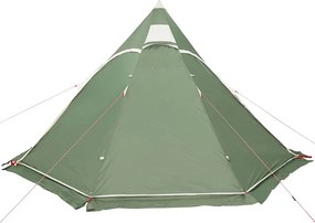 vidaXL Σκηνή Κάμπινγκ Tipi 5 Ατόμων Αδιάβροχη Πράσινη
