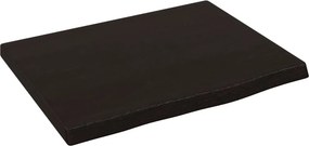 vidaXL Πάγκος Μπάνιου Σκούρο Καφέ 40x30x2 εκ. Επεξ. Μασίφ Ξύλο