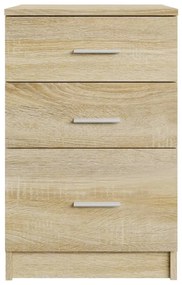 vidaXL Κομοδίνο Sonoma Δρυς 40 x 40 x 63 εκ. από Επεξεργασμένο Ξύλο