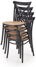 K512 chair black / brown DIOMMI V-CH-K/512-KR