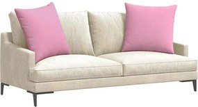 vidaXL Μαξιλάρι Καναπέ 2 pcs Ροζ 80 x 80 cm ύφασμα