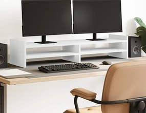 vidaXL Βάση Οθόνης Λευκή 100x27x20 εκ. από Επεξ. Ξύλο
