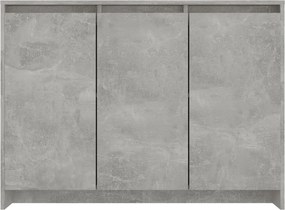 vidaXL Ντουλάπι Γκρι Σκυροδέματος 102x33x75 εκ. Επεξεργασμένο Ξύλο