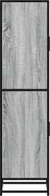 vidaXL Highboard Grey Sonoma Κατασκευασμένο ξύλο και μέταλλο