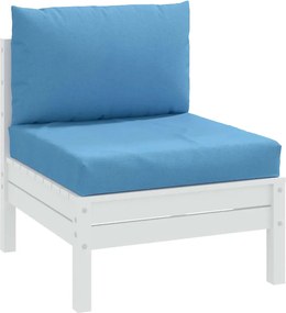 vidaXL Μαξιλάρια από Παλέτες 2 τεμ. από Ύφασμα Melange Blue