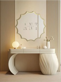 Stewehome Ασύμμετρος καθρέφτης τοίχου από γυαλί 60x60 cm