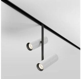 Έξυπνο Σποτ Μαγνητικής Ράγας Exility LED 2x12W Λευκό-Μαύρο Περιστρεφόμενο Elti Duo TR005-4-2X12W-DS-BW Maytoni TR005-4-2X12W-DS-BW