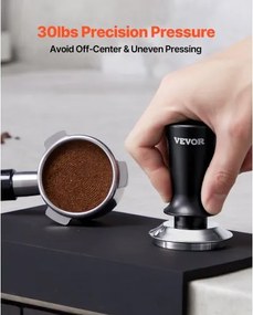 VEVOR 58mm Espresso Tamper Stainless Steel Coffee Tamper with Spring