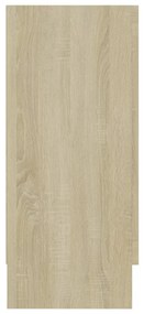 vidaXL Βιτρίνα Χρώμα Sonoma Δρυς 120 x 30,5 x 70 εκ. από Επεξ. Ξύλο
