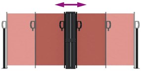 vidaXL Σκίαστρο Πλαϊνό Συρόμενο Τερακότα 100 x 1000 εκ.