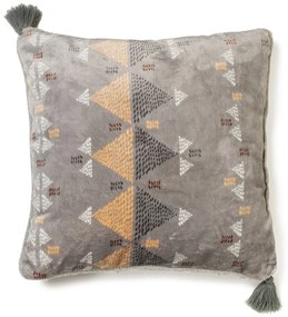 Διακοσμητικό Μαξιλάρι Flannel 45x45εκ. Wampum Silver Melinen 2000045500