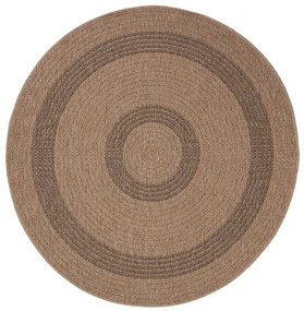 Στρογγυλό Χαλί Καλοκαιρινό (Φ160) Royal Carpet Avanos 8866 Black