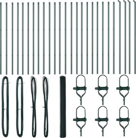 vidaXL Στύλος Περιφράξεων Πράσινο 50 x 1,6 μ (13 mm πλέγμα)