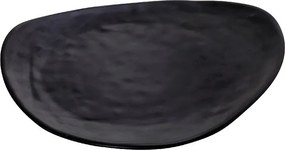 BLACK ΠΙΑΤΟ  ΤΡΙΓ.24Χ26Χ2ΕΚ WAVY MATTE ΜΕΛΑΜΙΝΗΣ