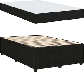 vidaXL Σκελετός Κρεβατιού Μαύρο 120 x 190 cm ύφασμα